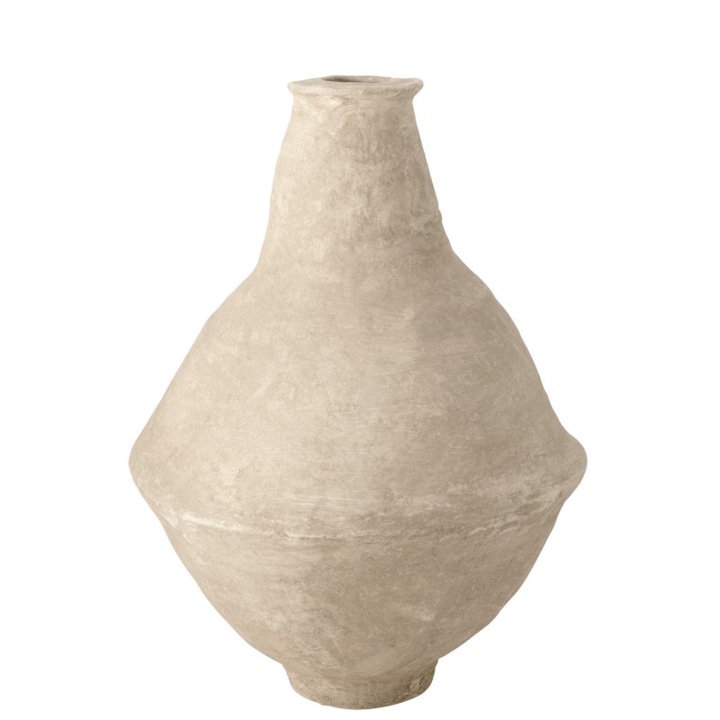 XL VASE PAPIERMACHE WHITE